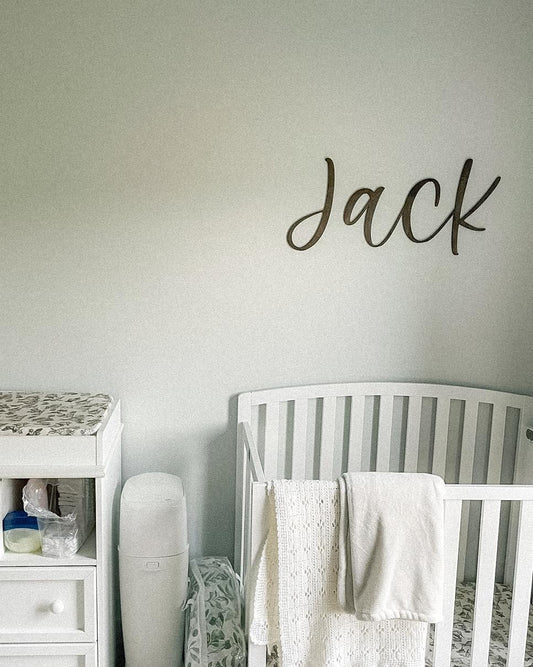Customized Baby Nursery Name Sign Cutout Wood