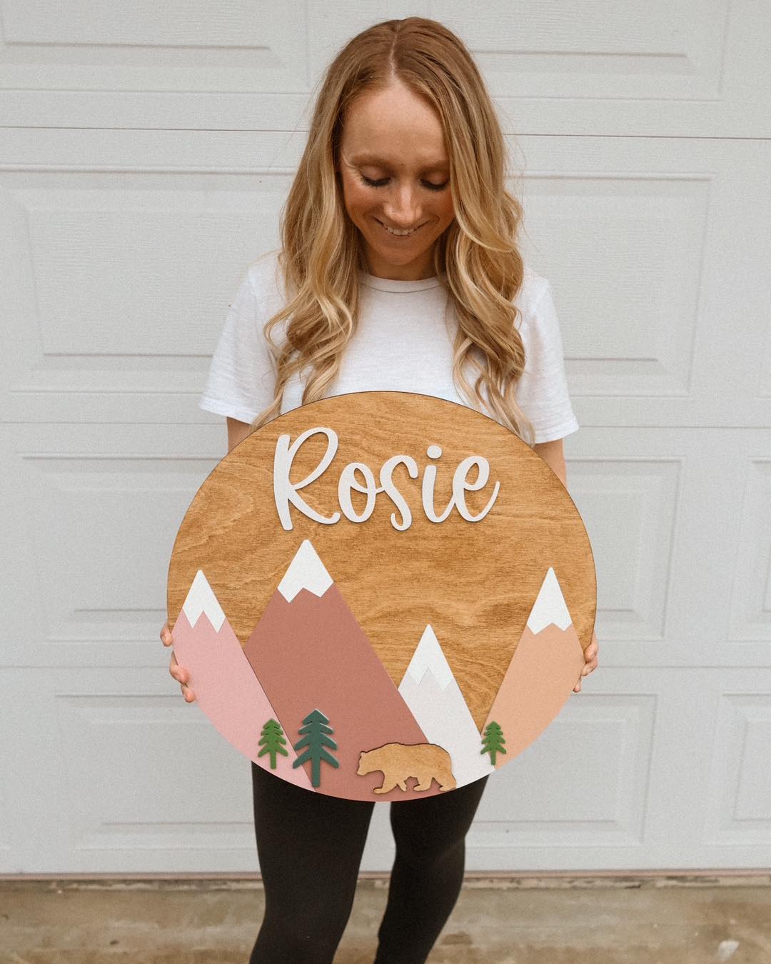 Pink Mountain Name Sign