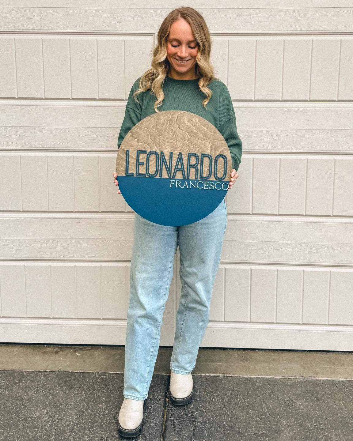 Customized Color Block Nursery Name Sign