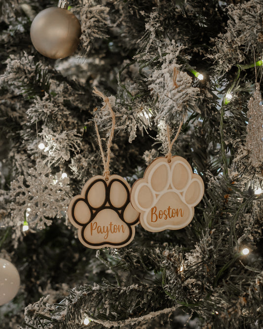 Paw Print Ornament