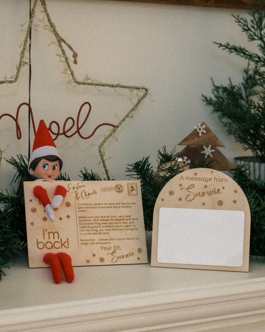 Elf Postcard & Whiteboard