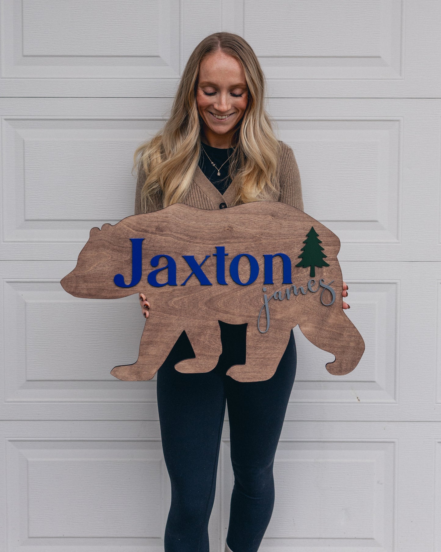 Customized Bear Nursery Name Sign