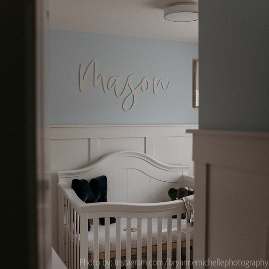 Customized Baby Nursery Name Sign Cutout